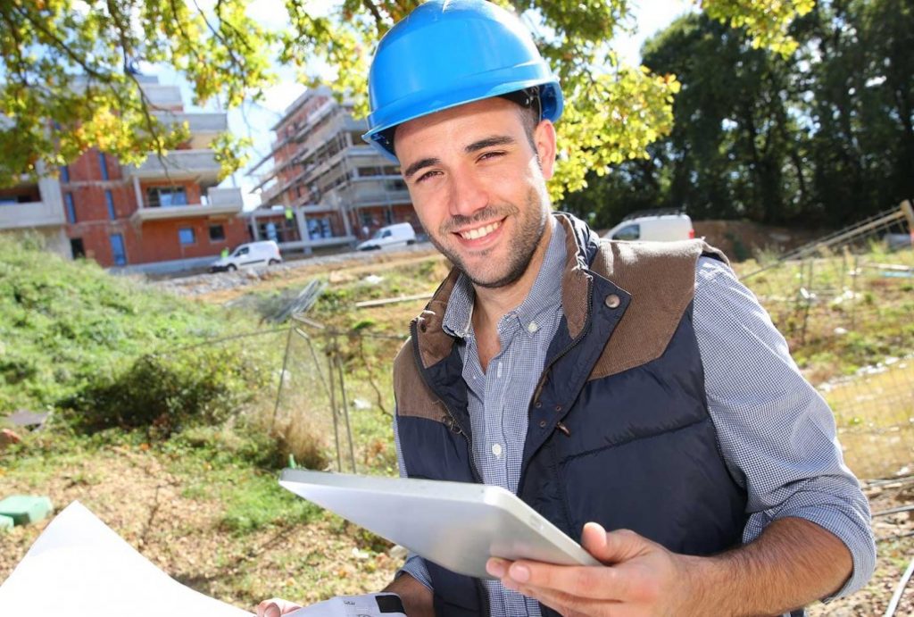 engineer with tablet