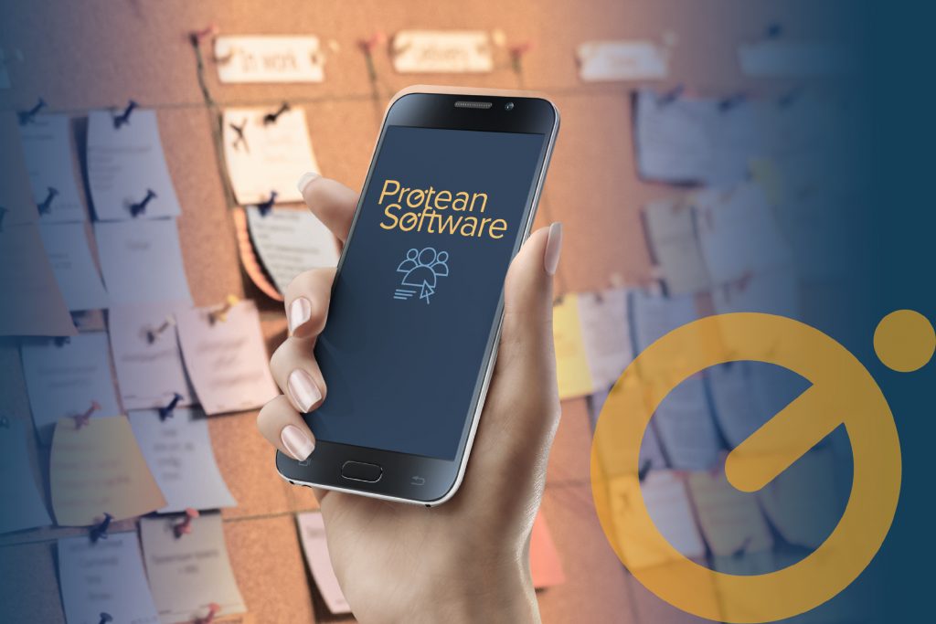 Protean Software services on a smartphone