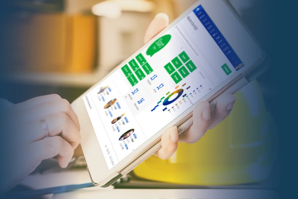 Field Service Management System on screen